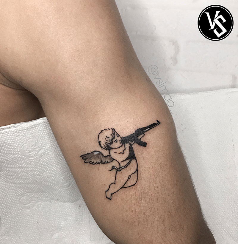 Angel With AK 47 Tattoo: Symbolism and Style