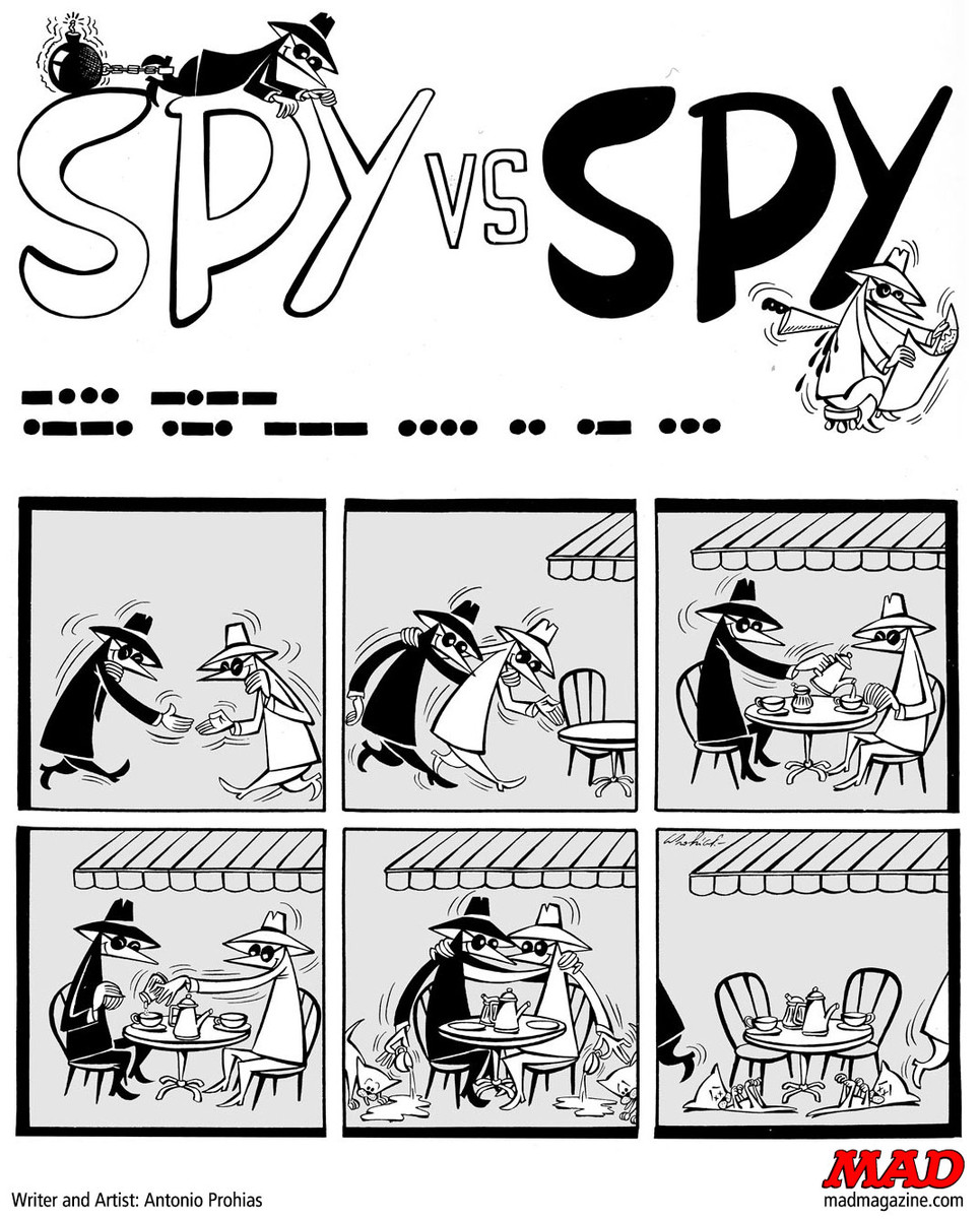 Antonio Proh As Creator Of Spy Vs Spy Mad Magazine Sticker Graffiti