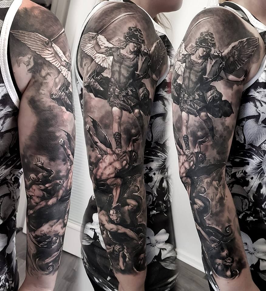 5 Divine Archangel Michael Tattoo Sleeve Designs