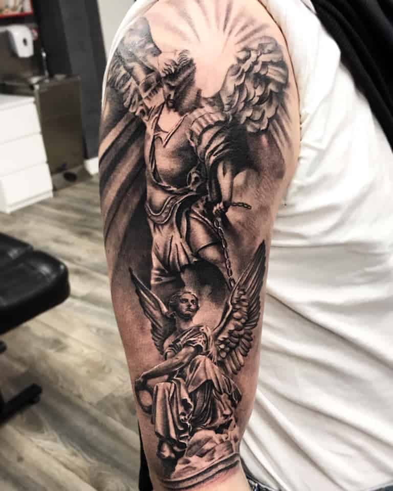 Archangel vs Demon Tattoo: Ultimate Showdown Inked