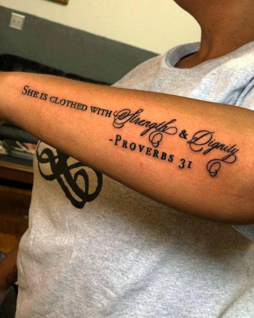 Arm Bible Verse Tattoos With Clouds Viraltattoo