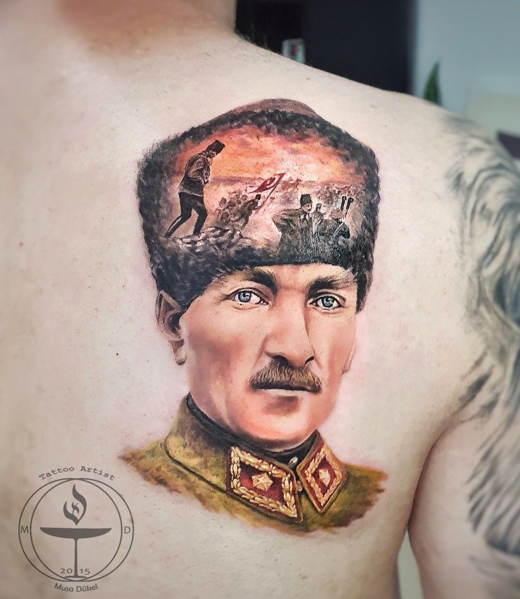 Ataturk Eyes Tattoo