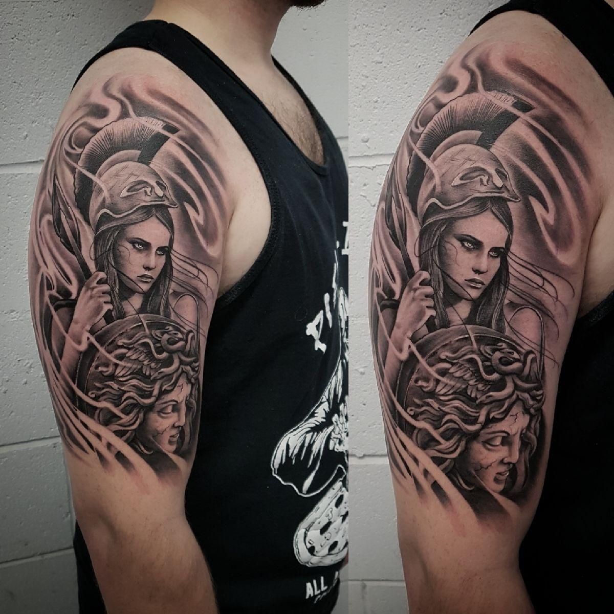 Athena Goddess Of War Tattoo