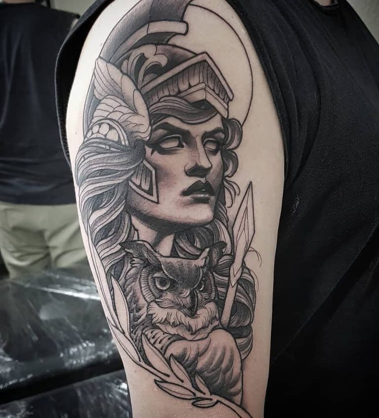 Athena Tattoos Explained Origins Meanings Tattoo Ideas