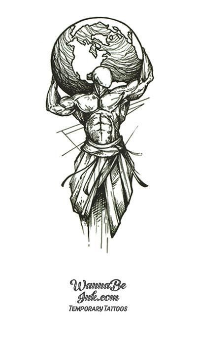 Atlas Holding The World Tattoo: Symbolism and Styles