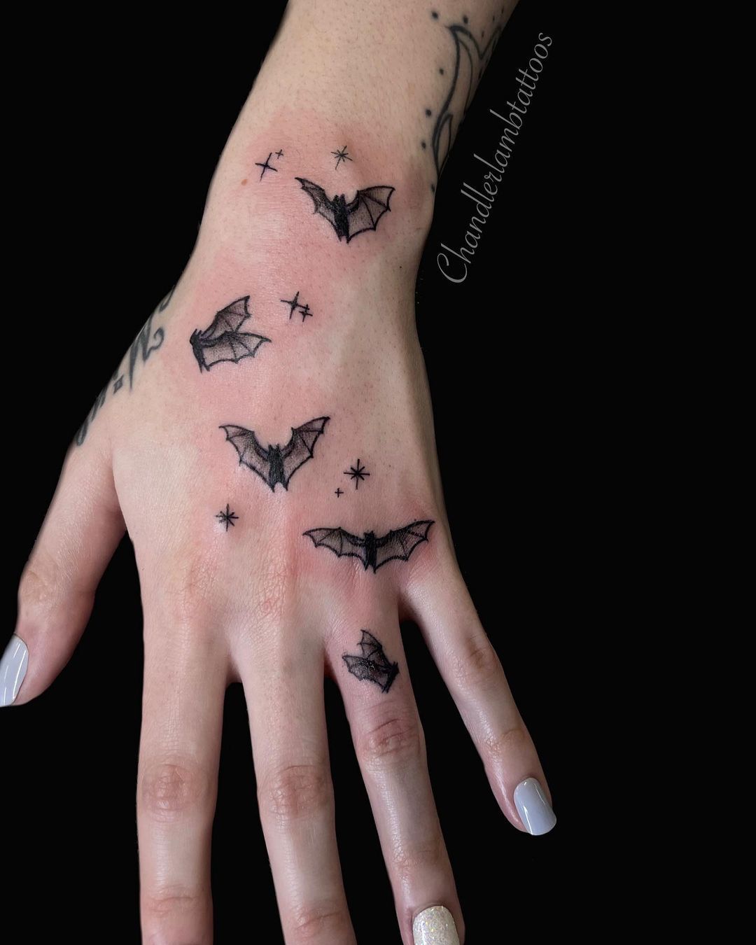 Austin Maple Idle Hand Sf Bats Tattoo Design Traditional Tattoo