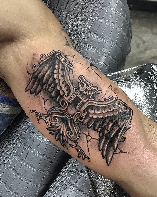 Aztec Eagle Tattoo Designs