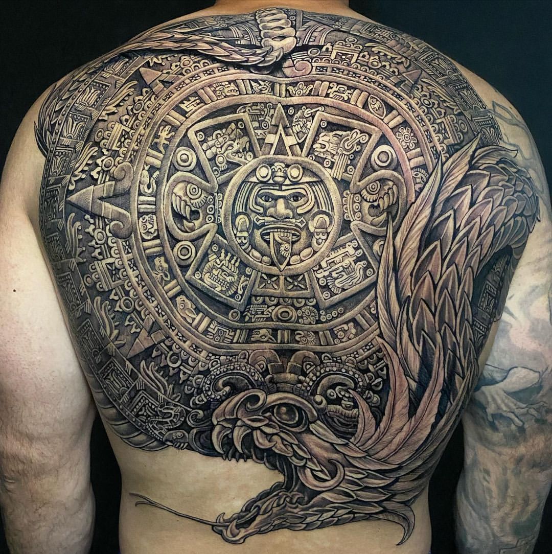 Aztec Tattoo Blackandgrey Aztectattoo On Instagram Aztec Warrior Tattoo