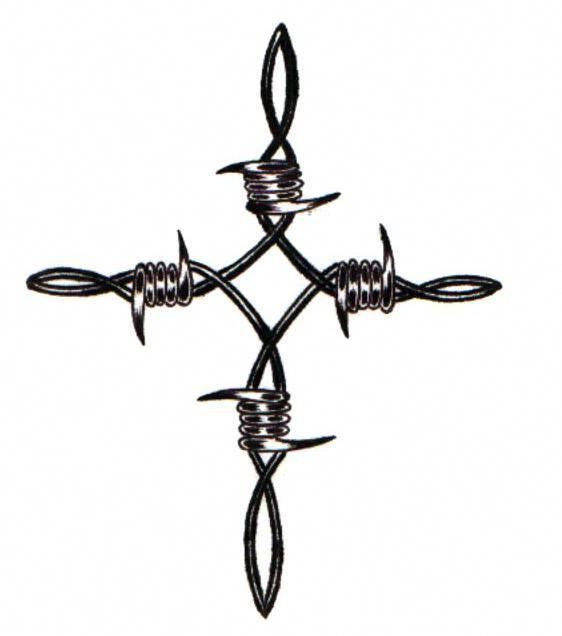 Barb Wire Cross Barbed Wire Tattoos Cross Tattoo Cross Tattoo For Men