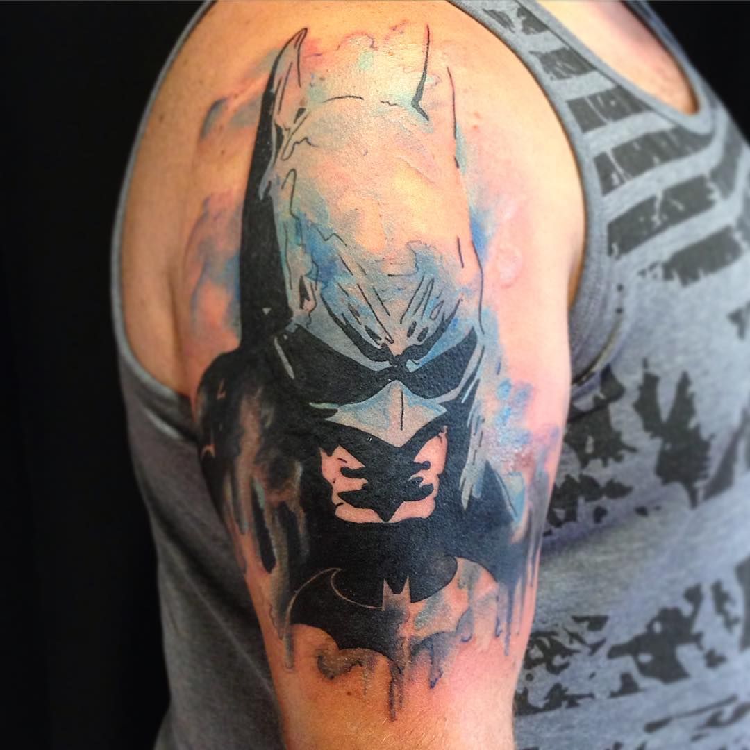 Batman Tattoo Sleeve Comic Book Sleeve Dc Comics Tatouage Batman