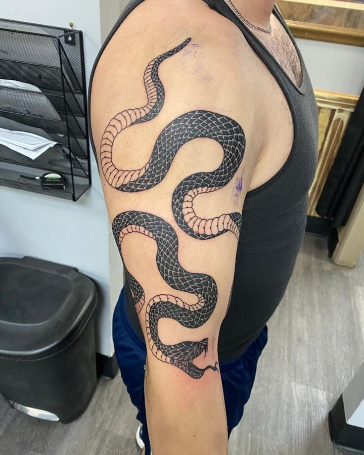 Best Snake Tattoo Artist Tattoo Arm Snake Around Tattoos Cobra