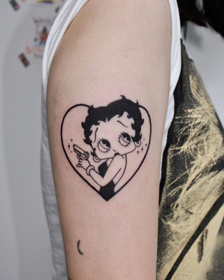 Betty Boop Tattoo Betty Boop Tattoos Betty Boop Art Tattoo Stencil