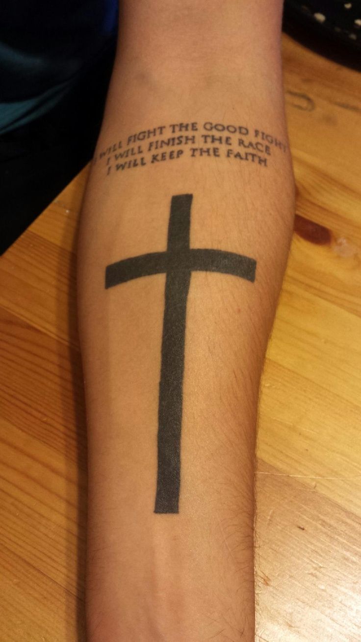 Bible Verse Cross Tattoos For Men