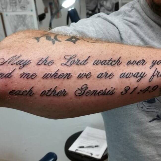 Bible Verse Forearm Tattoo Ideas and Inspiration