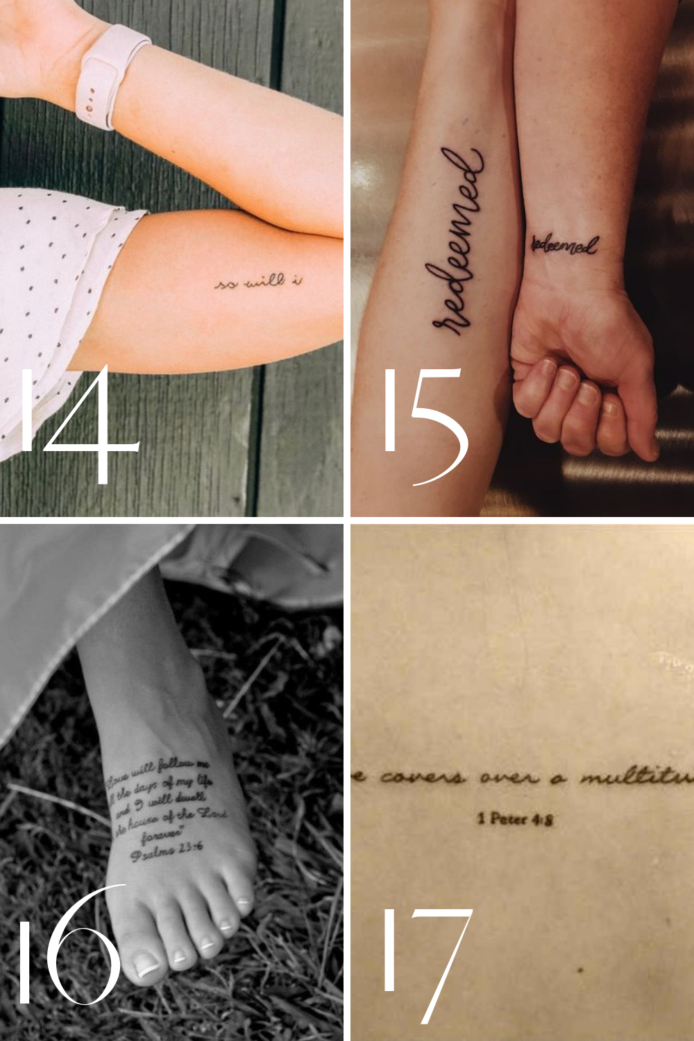 Bible Verse Tattoos On Wrist Printable Calendars At A Glance