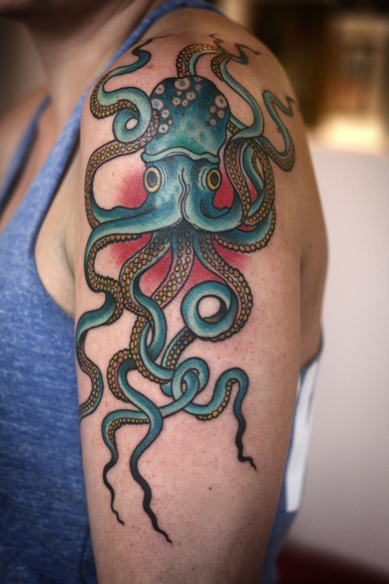 Big Octopus Tattoo On Shoulder Best Tattoo Ideas Gallery