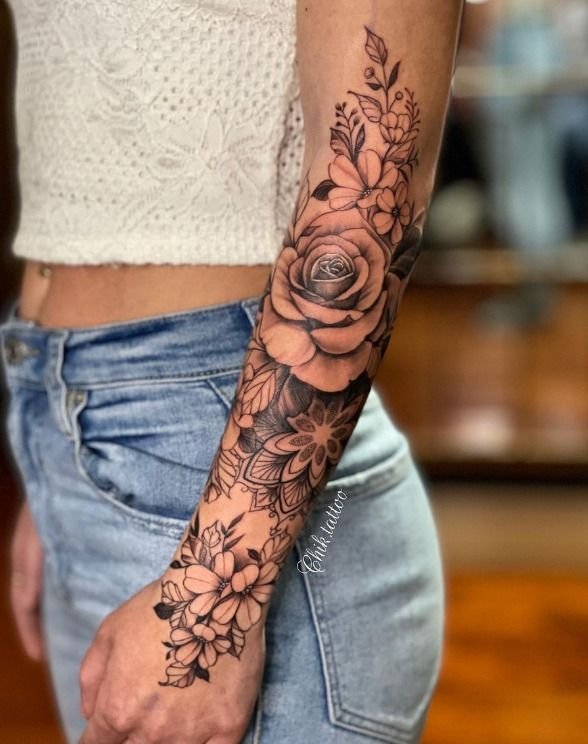 Bildergebnis F R Women Sleeve Tattoo Ideas Arm Sleeve Tattoos Half