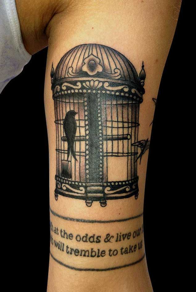 10 Stunning Bird and Bird Cage Tattoo Ideas