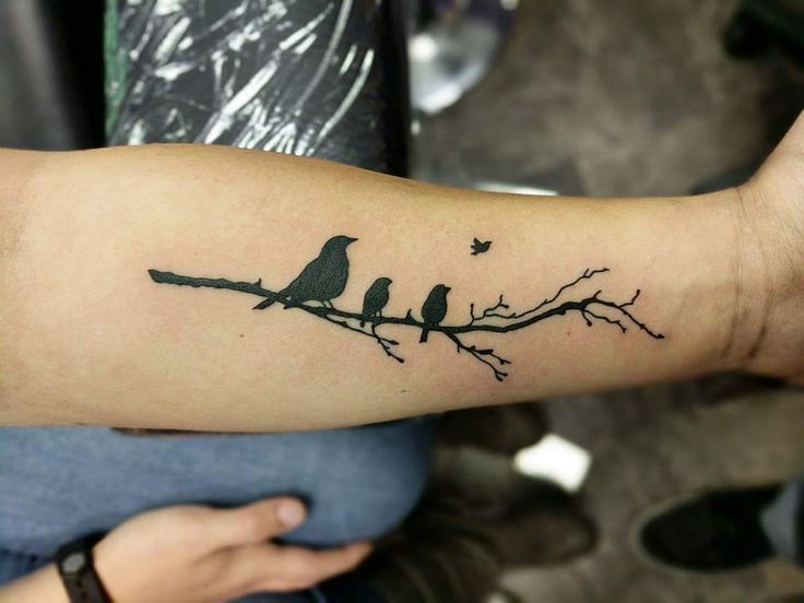 Bird On A Branch Tattoo Skinhouse Studio