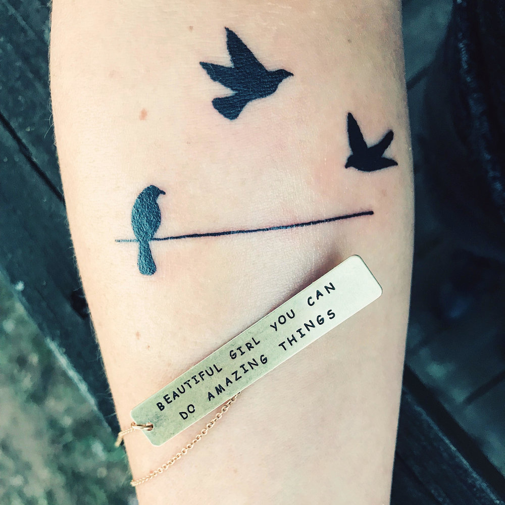 Birds On A Wire Tattoo Tattoos Such Pinterest