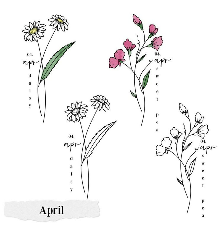 April Birth Flower Tattoo Ideas You'll Love