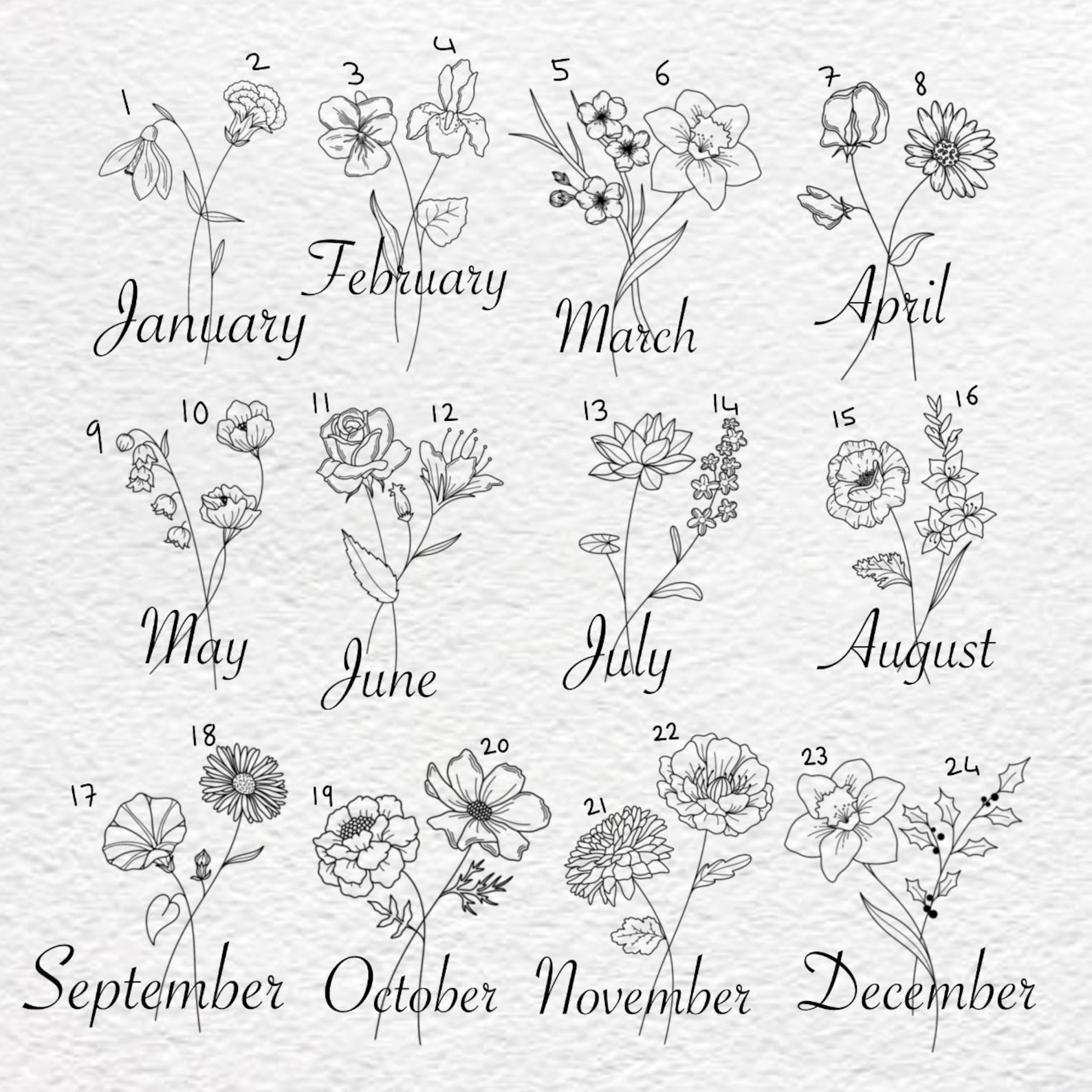 Birth Month Flower Tattoos Designs Home Alqu