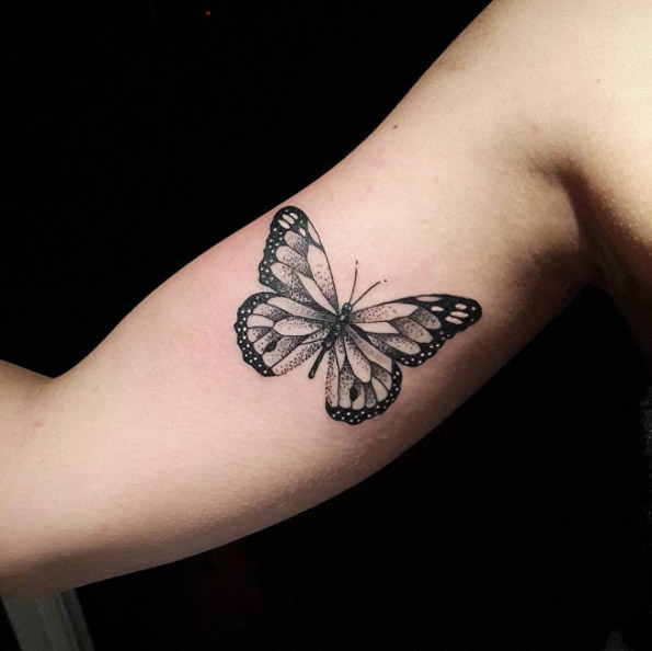 Black and Gray Butterfly Tattoo: Symbolism and Style