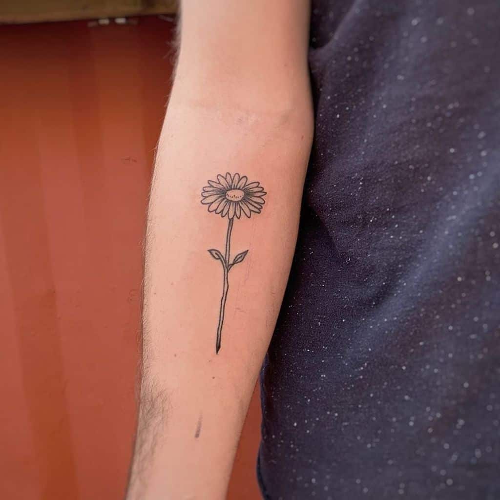 Black And White Daisy Tattoo Sleeve Music Tattoo Ideas