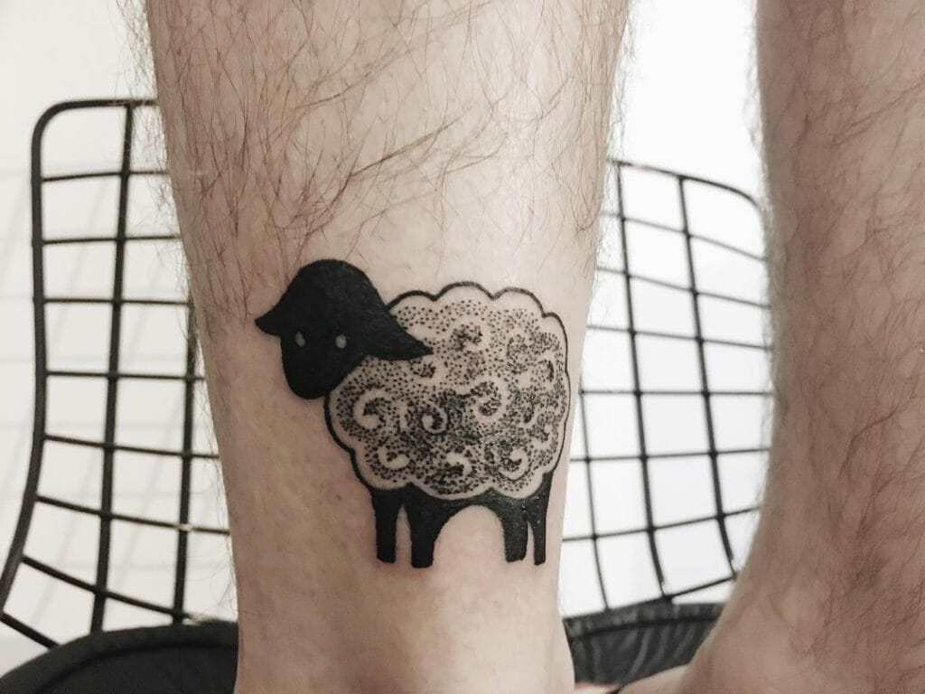 Black Sheep Tattoo Sheep Tattoo Lamb Tattoo