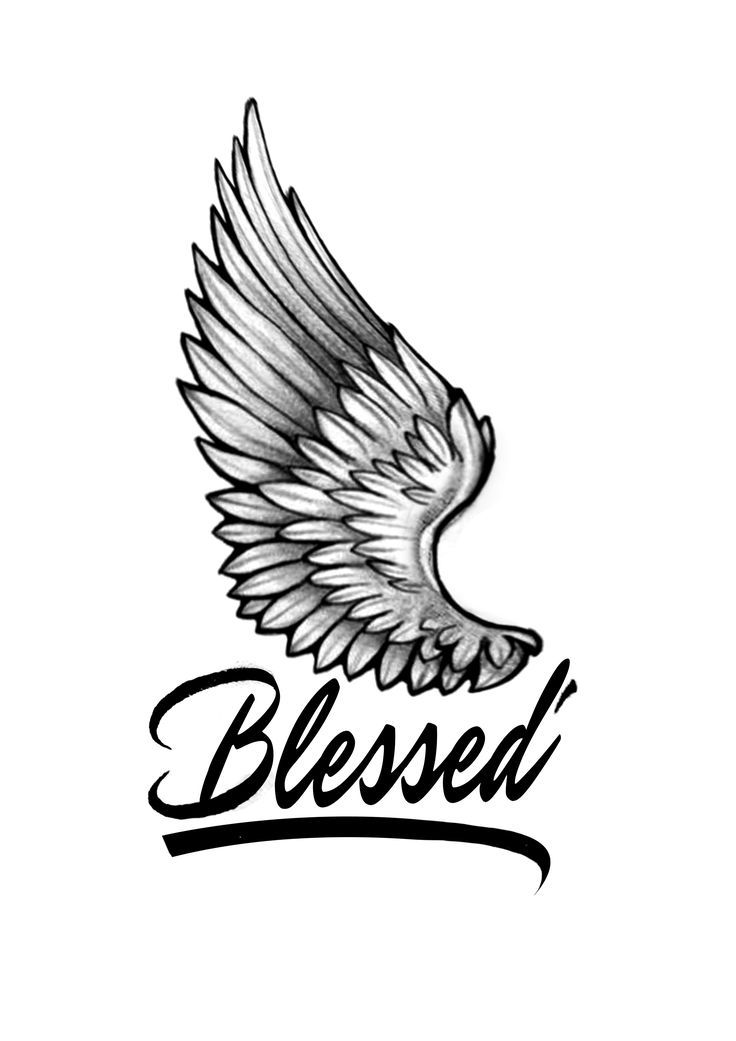 Blessed Wing Neck Tattoo Design Neck Tattoo For Guys Wing Neck