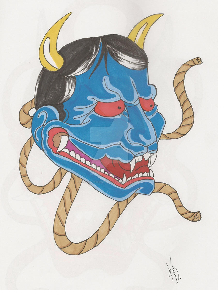 Blue Hannya Mask