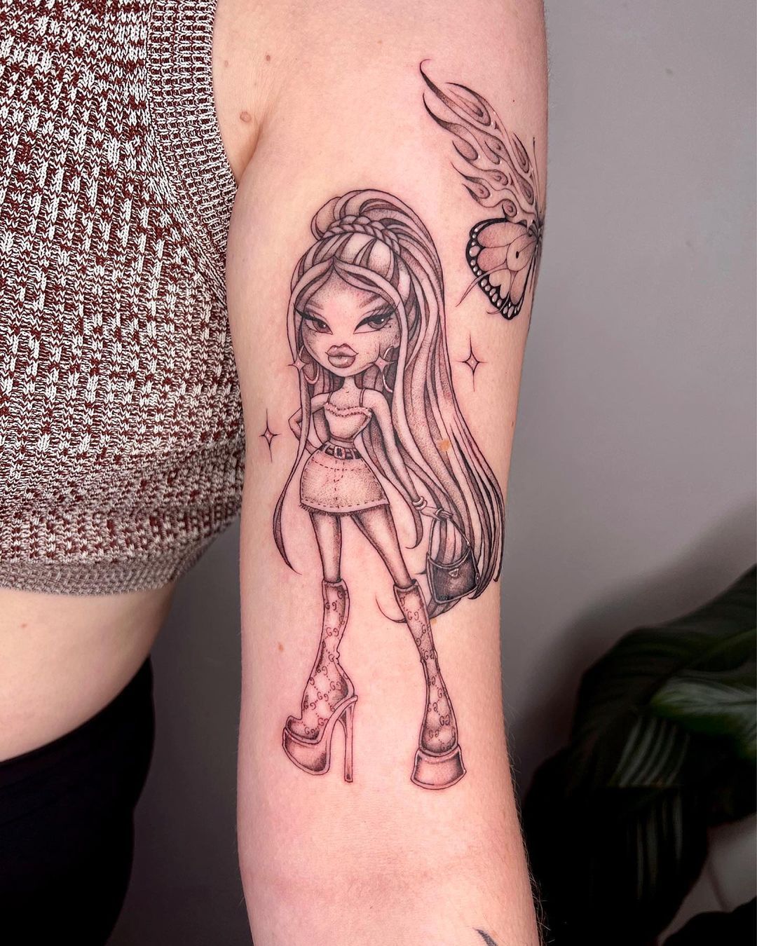 Bratz Tattoo Doll Tattoo Creative Tattoos Cute Hand Tattoos