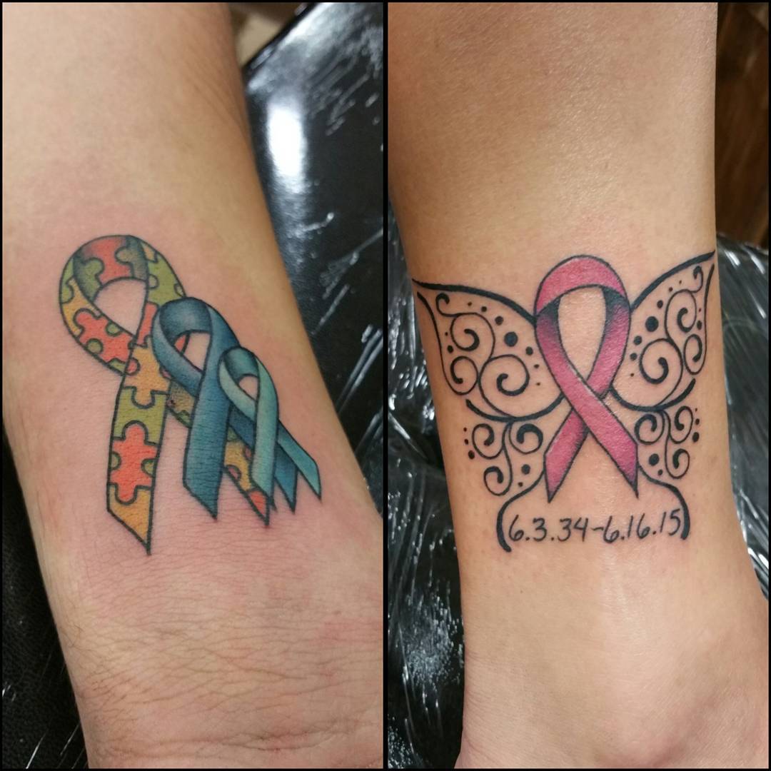 Breast Cancer Ribbon Tattoo By Devonbates On Deviantart