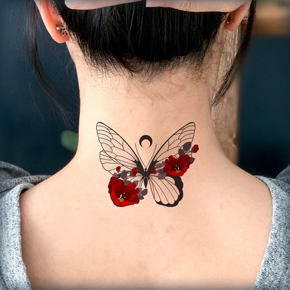 Butterfly And Rose Tattoo By Dvco On Deviantart