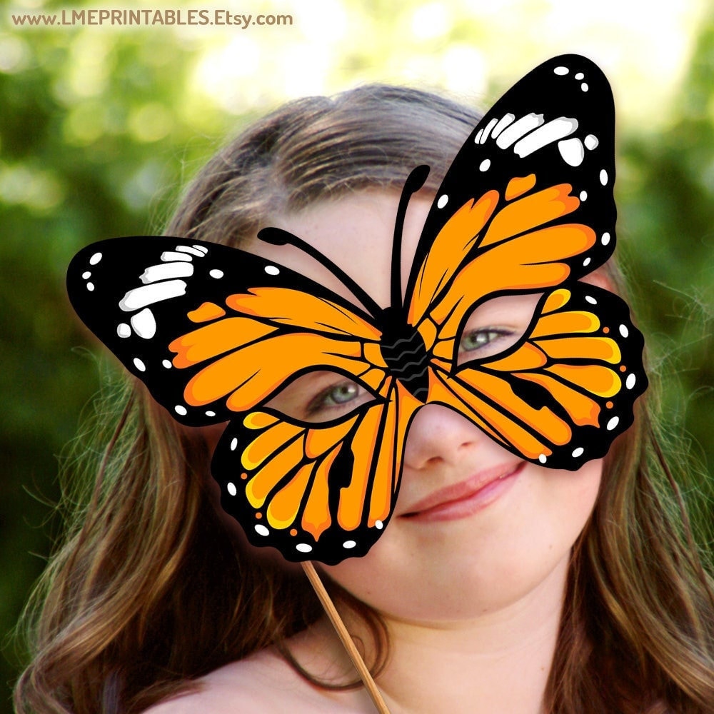 Butterfly Halloween Mask Clip Art