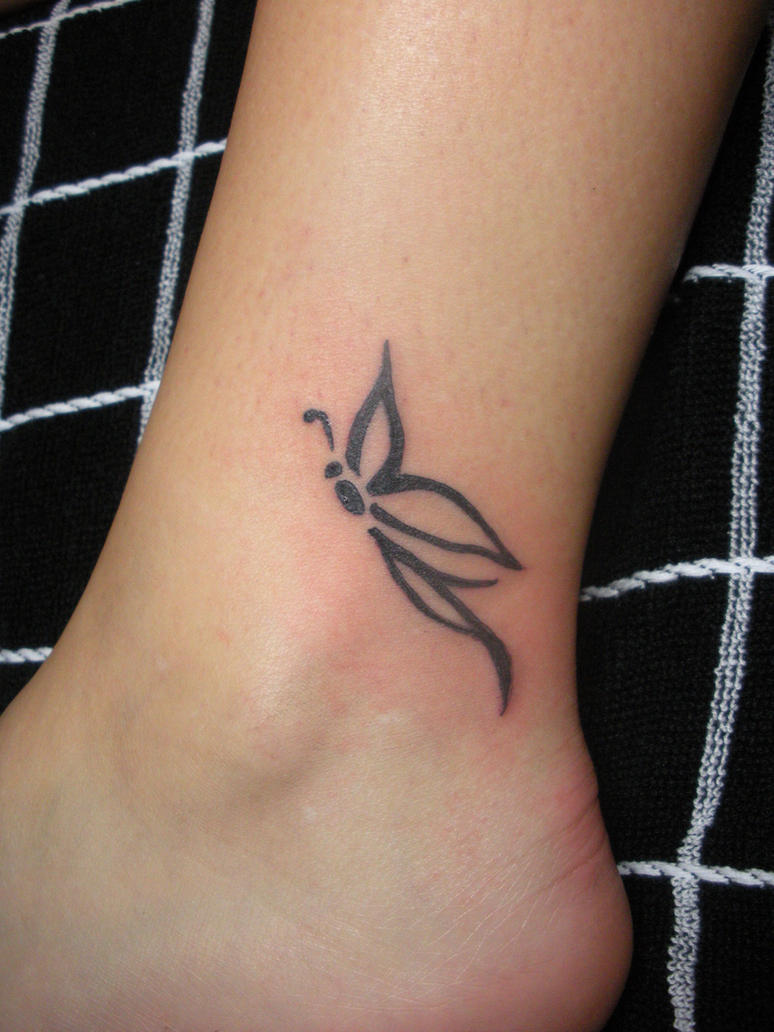 Butterfly Tattoo on Ankle: Simple and Elegant Design Ideas