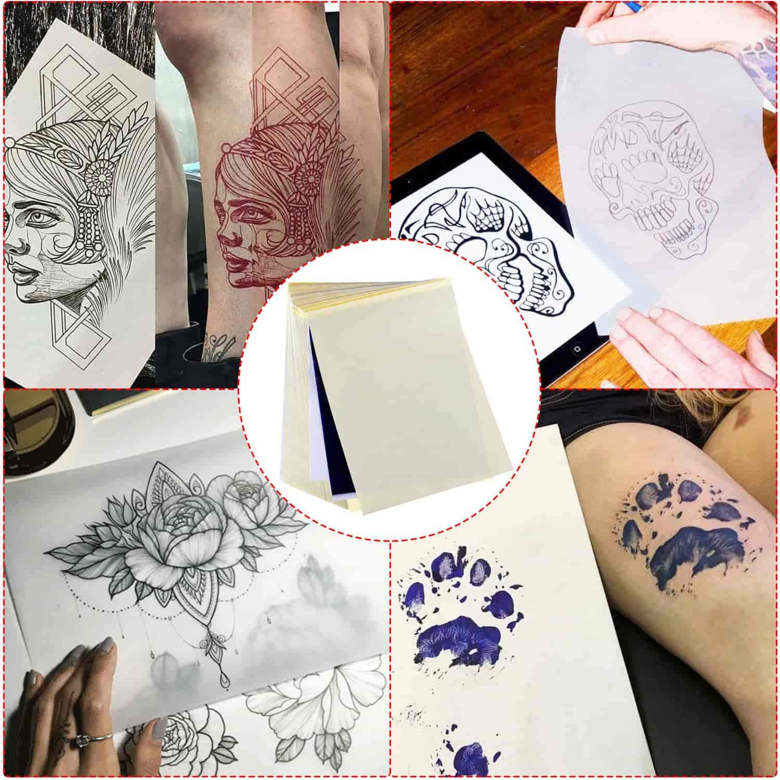 Buy Amijoux Tattoo Transfer Paper Printable Temporary Tattoo Paper For