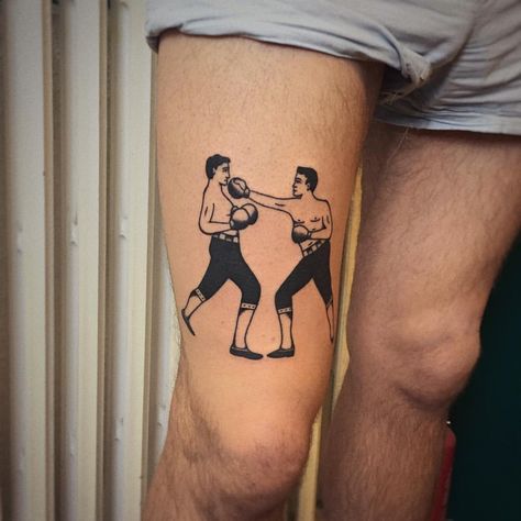 By Henri Tattooer Traditional Tattoo Boxer Tattoo Body Art Tattoos