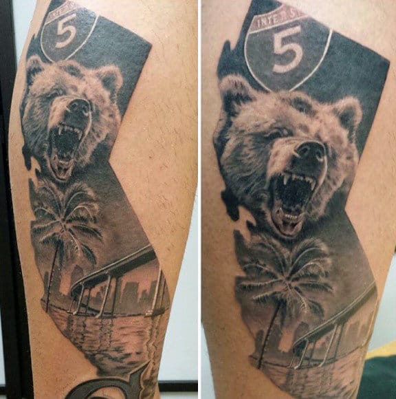 7 Tips for a Stunning California Grizzly Bear Tattoo