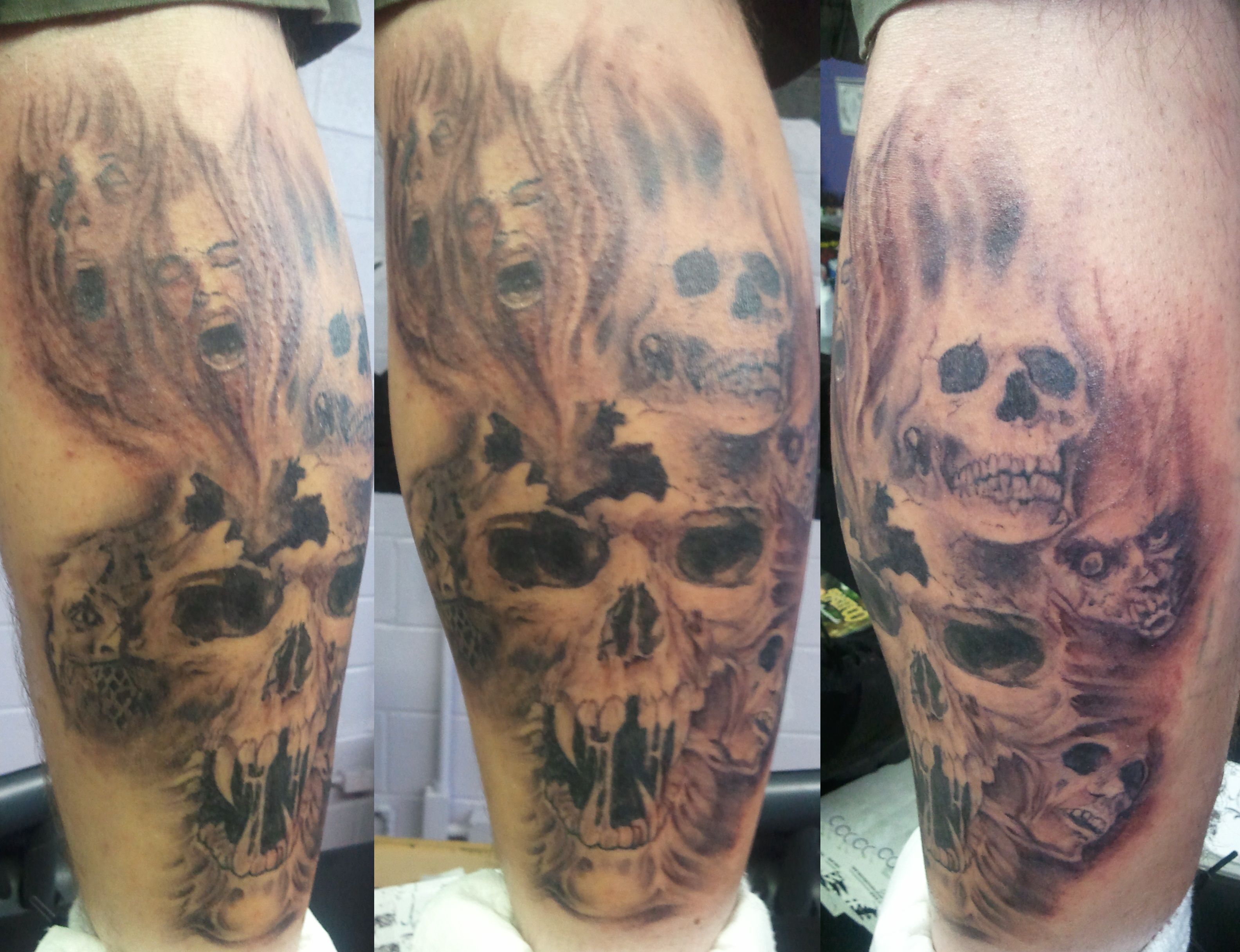 Call Of Duty Ghosts Skull Tattoo