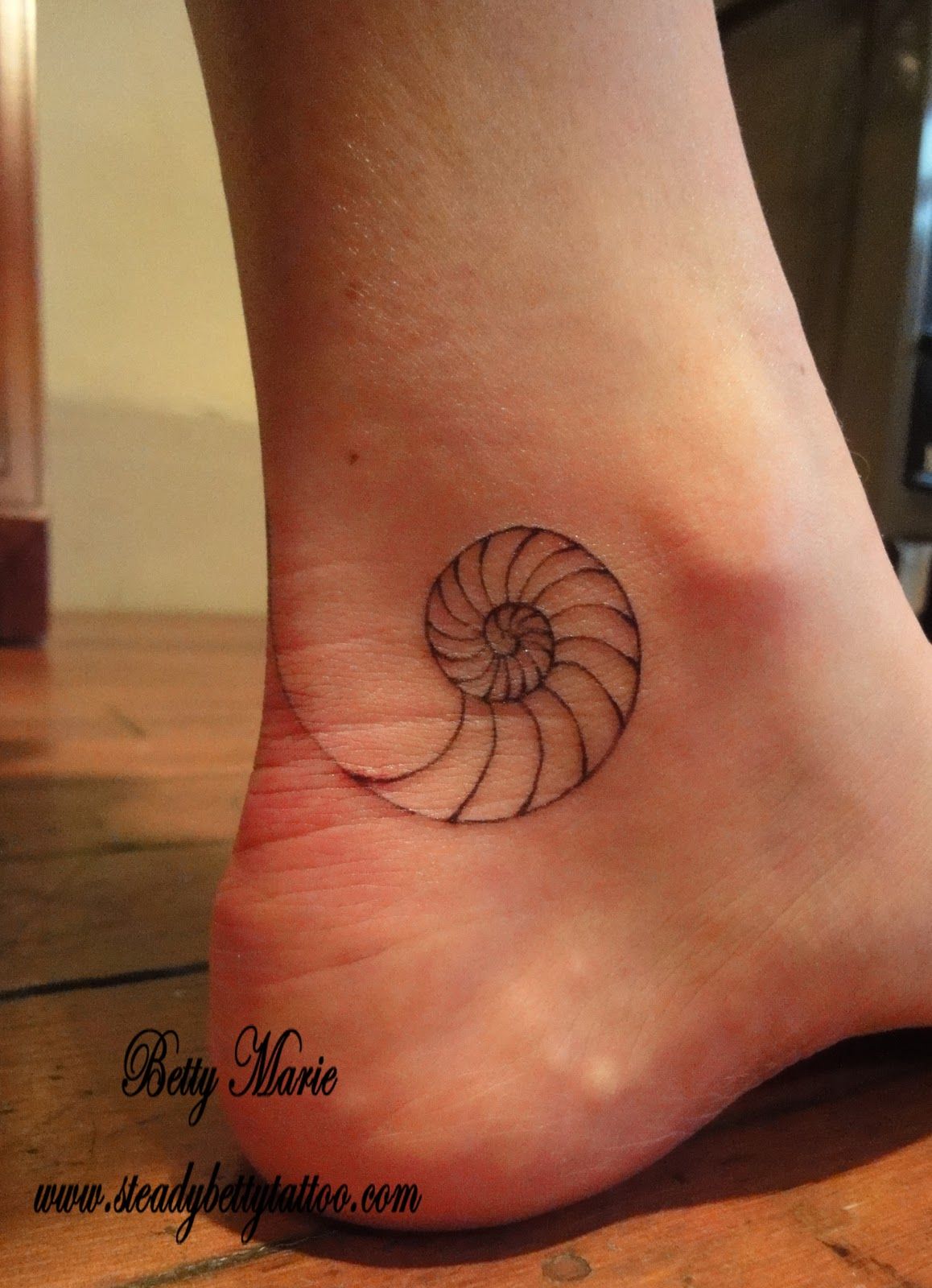 Chambered Nautilus Tattoo