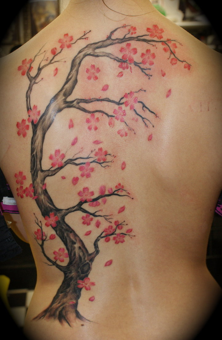 Cherry Blossom Back Tattoo Blossom Tattoo Cherry Blossom Tattoo