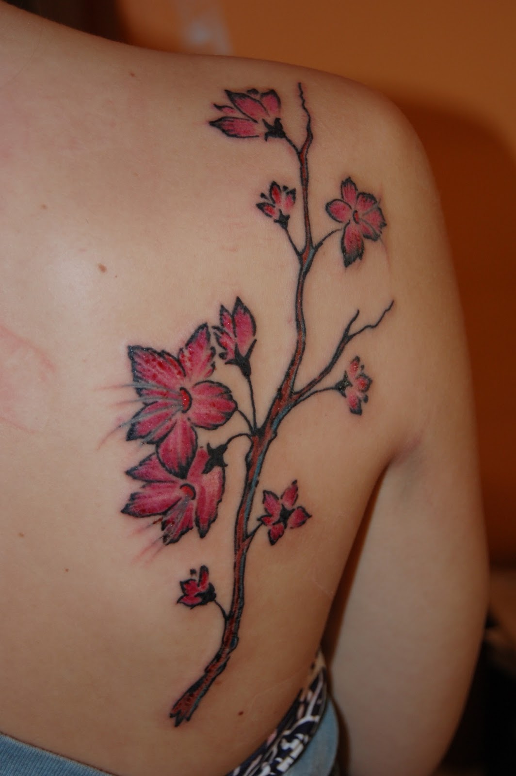 Cherry Blossom Tattoo Designs For Women