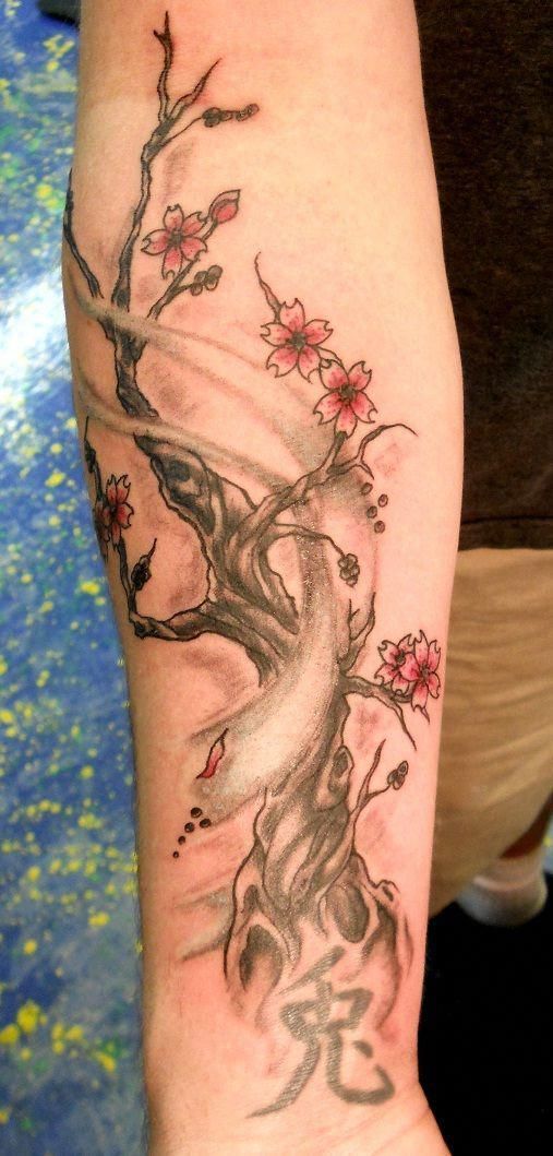 Cherry Blossom Tree Tattoos For Men