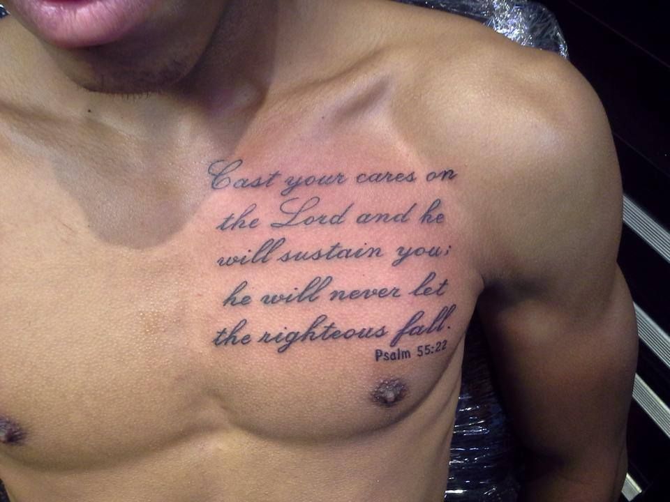 7 Best Chest Bible Verse Tattoo Ideas