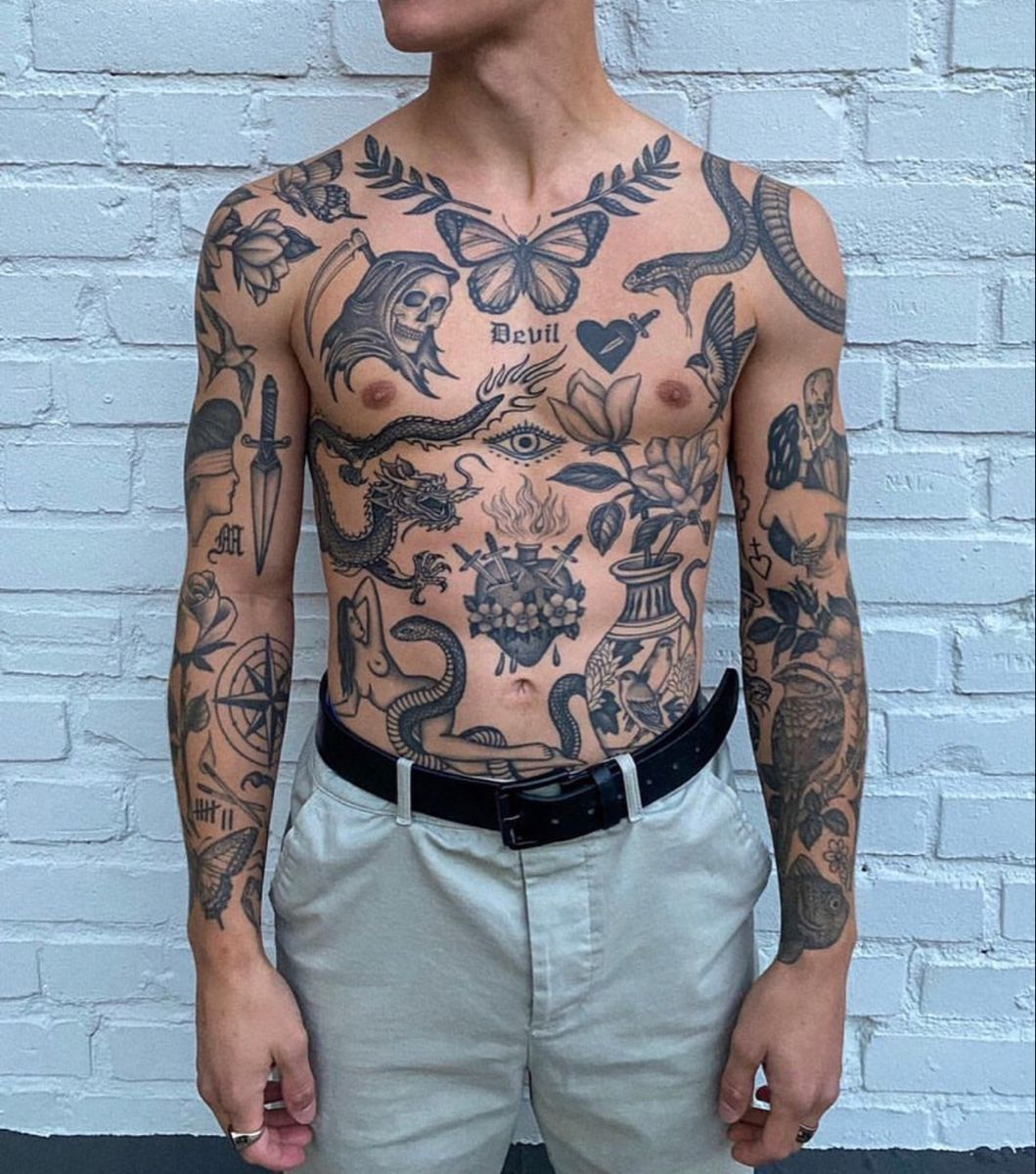 Chest Piece Tattoo For Men Arm Tattoo Sites