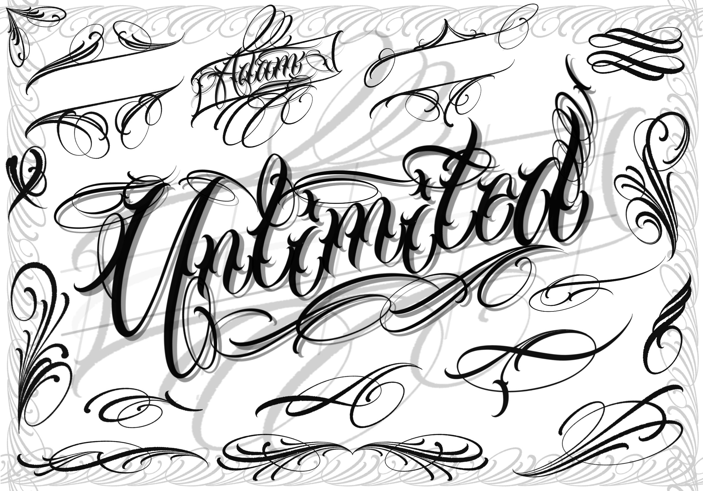 Chicano Tattoos Lettering Chicano Tattoos Sleeve Tattoo Lettering