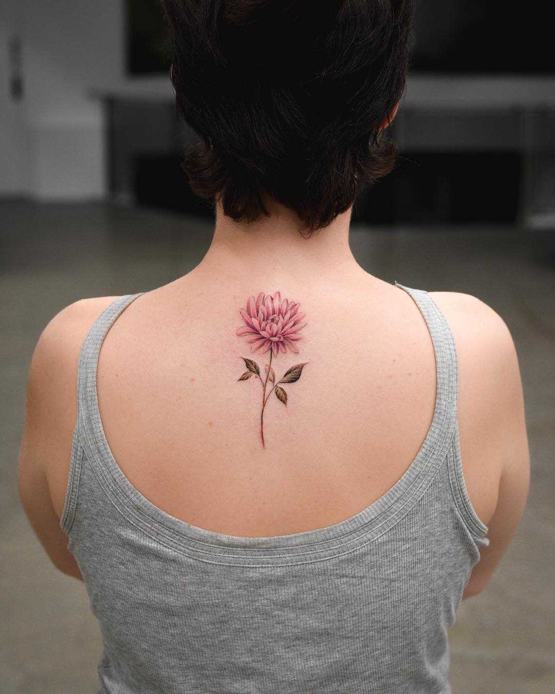 Chrysanthemum Tattoo Chrysanthemum Tattoo Neck Tattoo Floral Tattoo