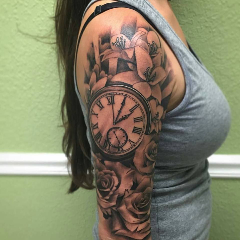 Elegant Clock Tattoos: Timeless Designs for Women