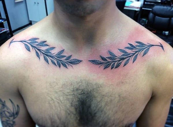 Collar Bone Tattoos For Men